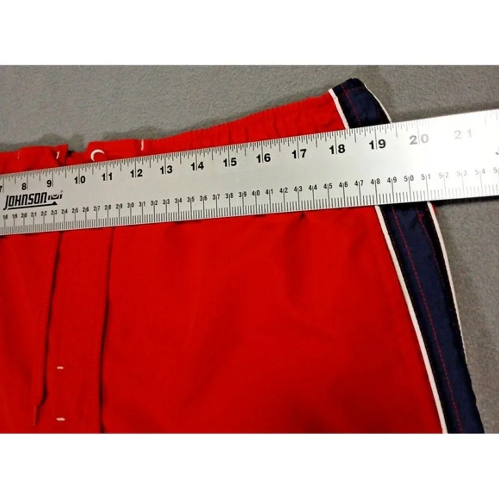 OP‎ Ocean Pacific Boarding Co Mens Red Blue Board Shorts Trunks Swim XL